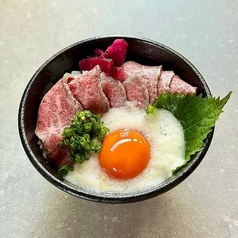 常陸牛たたきのとろ玉丼