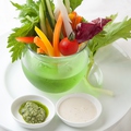 料理メニュー写真 こだわり野菜の 温製サラダ バーニャカウダーソース 