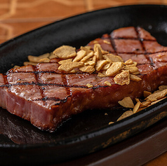 ガーリックベーコンのステーキ