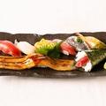 料理メニュー写真 一本穴子と特選握り寿司