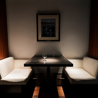 記念日におススメの2名席も。