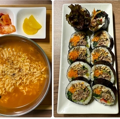 プルコギキンパとラーメンセット