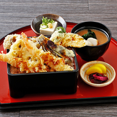 天重セット/海老と野菜の天ぷら定食 各