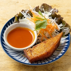 ハーフ　海老ミンチのトースト揚げ