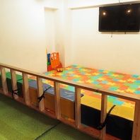 【お子様連れ大歓迎】広々としたキッズスペース完備