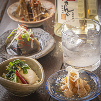 ふらっと寄れる、旨いアテで乾杯できる♪