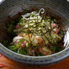 マグロのたたき～韓国のり添え～
