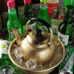 料理に合う韓国のお酒が充実しています！