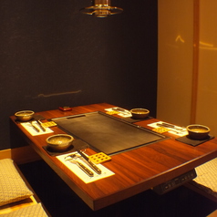 半個室でゆっくりおくつろぎください。鉄板すべて完備！最大8名様でご利用いただける個室となっております。#熊本ステーキ #個室