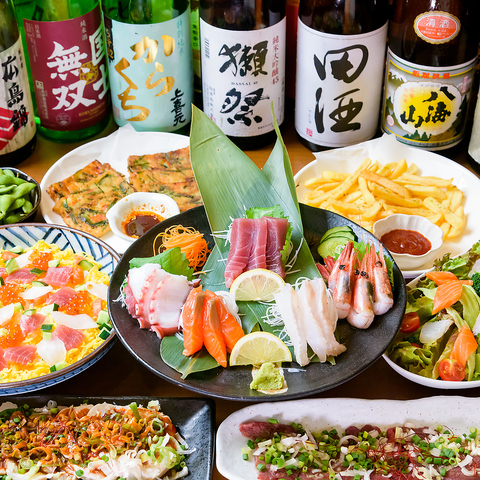 その日仕入れた新鮮魚介を様々な調理法でご提供。こだわりの日本酒や焼酎とどうぞ！