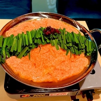 明太とろろモツ鍋