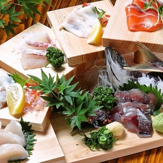 鮮魚もお肉も串揚げも!料理メニューは約100種以上!