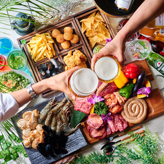 手ぶらBBQ屋上ビアガーデンオアシスガーデン新宿の特集写真