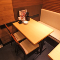 テーブルソファ席は居心地も抜群です♪　※画像は系列店です