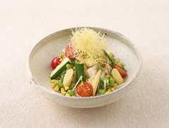【夏】　夏の豆腐サラダ