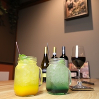 人気のカクテルはアルコール・ノンアルどちらもOK♪