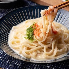 明太クリームうどん