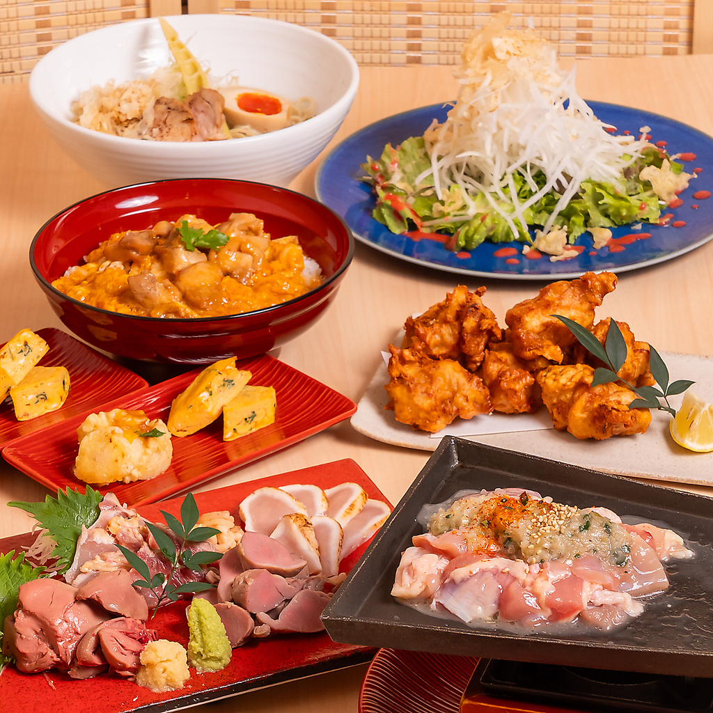 飲み放題付きのコースで、あい庵の看板メニューから色々楽しめます！