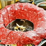 人気の牛崩し鍋♪溝の口で食べられるのは当店だけかも…