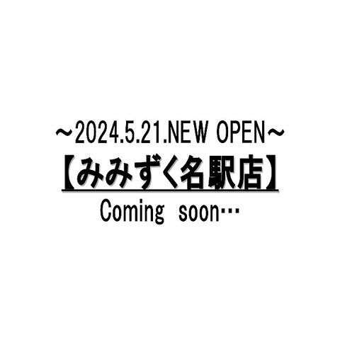 【2024.5.21 NEW OPEN】名古屋駅から徒歩4分！『みみずく名駅店』が新登場！