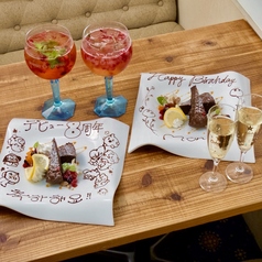 【スイーツもおまかせ★】誕生日や記念日も是非TAFFY’S　KITCHENへ！！1650円〜メッセージプレートも◎の写真