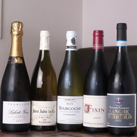 自然派ワインを中心に週替わりでグラスワインを8種類！