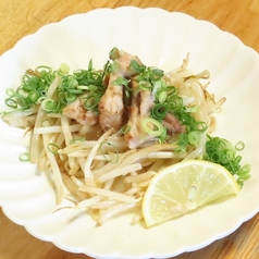 鶏ハラミもやし炒め