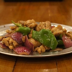 チキンカレー炒め