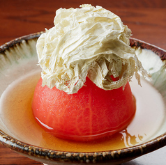 トマトの冷製昆布だし浸し