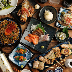 各種宴会にぴったり。コスパ抜群の飲み放題付コース