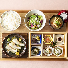 【手作り豆腐】鯛とあおさ海苔の湯葉あんかけ豆腐膳