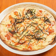 明太マヨのクリスピーピザ