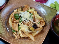 【美味】もつ味噌炒め定食