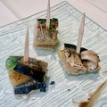 料理メニュー写真&nbsp;炙り秋刀魚と焼ナス　肝ソースを添えて