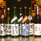 種類豊富な日本酒、焼酎。