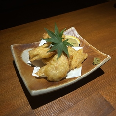 鶏天ゆずこしょう添え