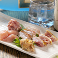 料理メニュー写真&nbsp;とり刺し盛り合せ