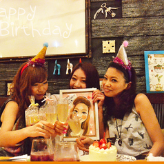 女子会にも人気のお店♪誕生日記念日など演出もお任せあれ★