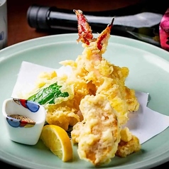 大海老天ぷらの盛り合わせ