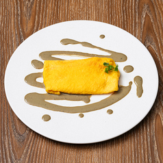 蟹とチーズのクレープ仕立て