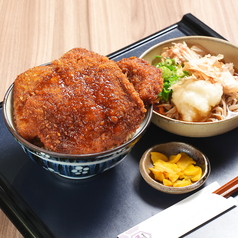 ヒレソースかつ丼おろしそばセット