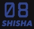 08shisha ゼロハチシーシャのロゴ