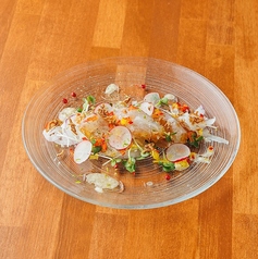 〆真鯛のハープサラダ仕立て