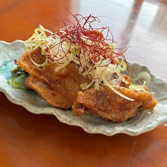 若鳥のから揚げ　香り葱ソース