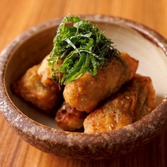 真タコのからあげ・ひな鶏の大葉梅肉揚げ