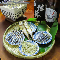 干物と寿司の共演