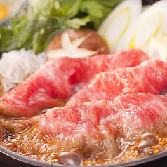 TV番組で紹介されたA5ランク黒毛和牛すき焼きと肉料理