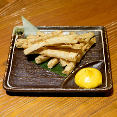ごぼうの唐揚げ カレーマヨ添え