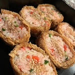 最後の〆においなりさんはいかがでしょうか？おいなりさん2ケ350円(税込)となっております。