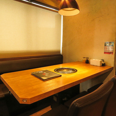 席間隔も十分ございますので、お席で美味しい焼肉をお楽しみください。